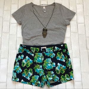 Merona women’s blue floral shorts size 6